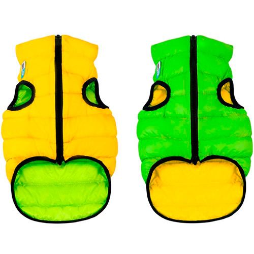 ПР0038400 Куртка для собак двухсторонняя размер S 40см салатово-желтая AiryVest 