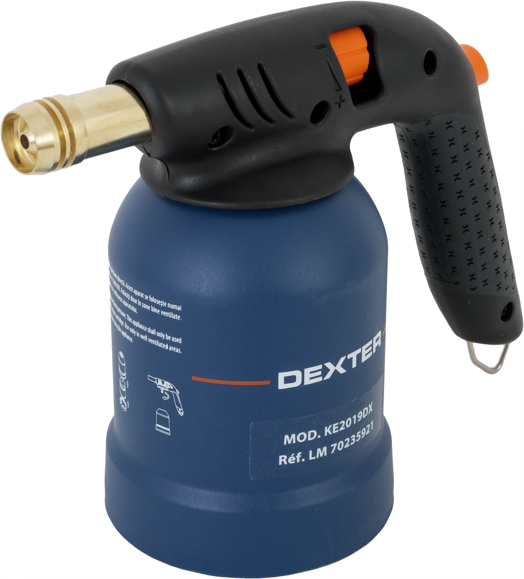 81972927 Лампа паяльная, газовая с пьезоподжигом STLM-0016195 DEXTER