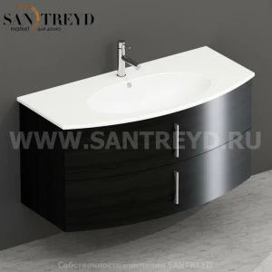 MDMC10Y6101 Тумба с двумя ящиками 100 см черная Globo 4ALL Италия