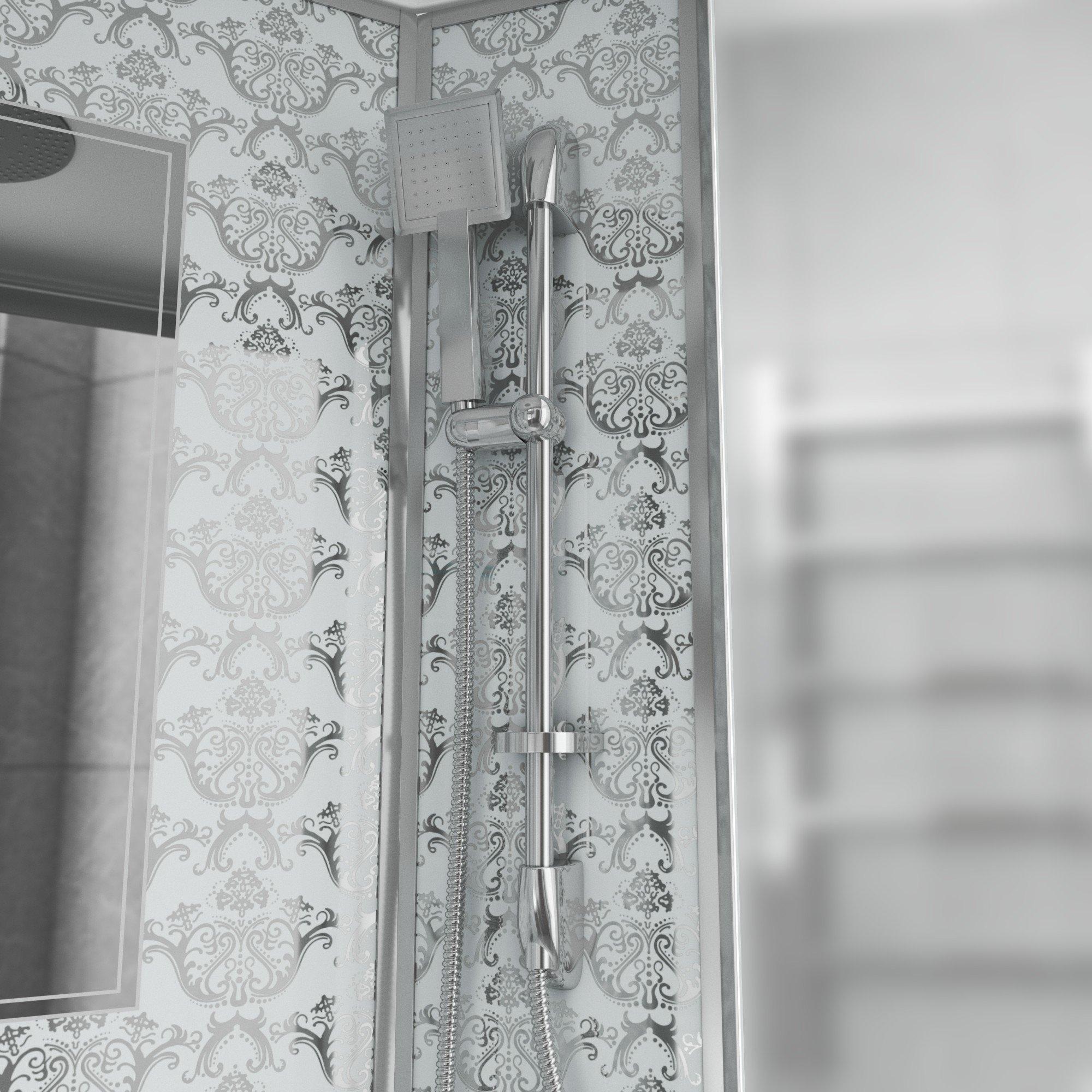 Душевая кабина NG-7711WR (900x1200х2150) низкий поддон стенки БЕЛЫЕ Niagara Luxe - Вид №3