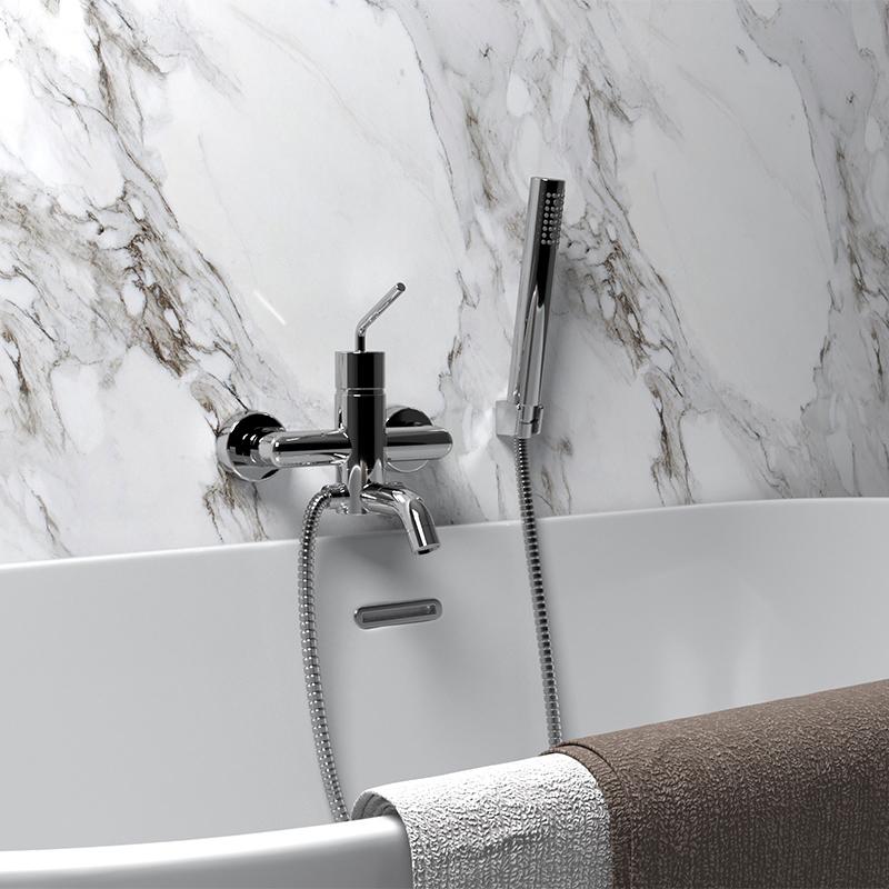 Paini Pixel 81CR100NEWKM смеситель для ванны с аксессуаром - Вид №1