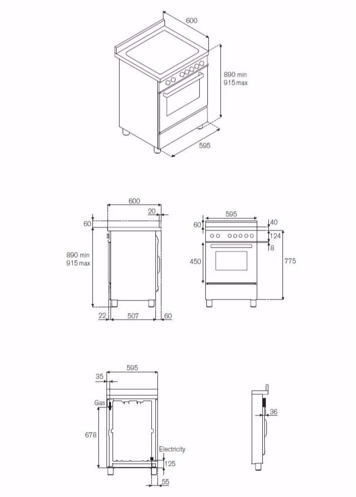Bertazzoni Отдельно стоящая кухня Professional Pro60 4 mfe s xe - Вид №1