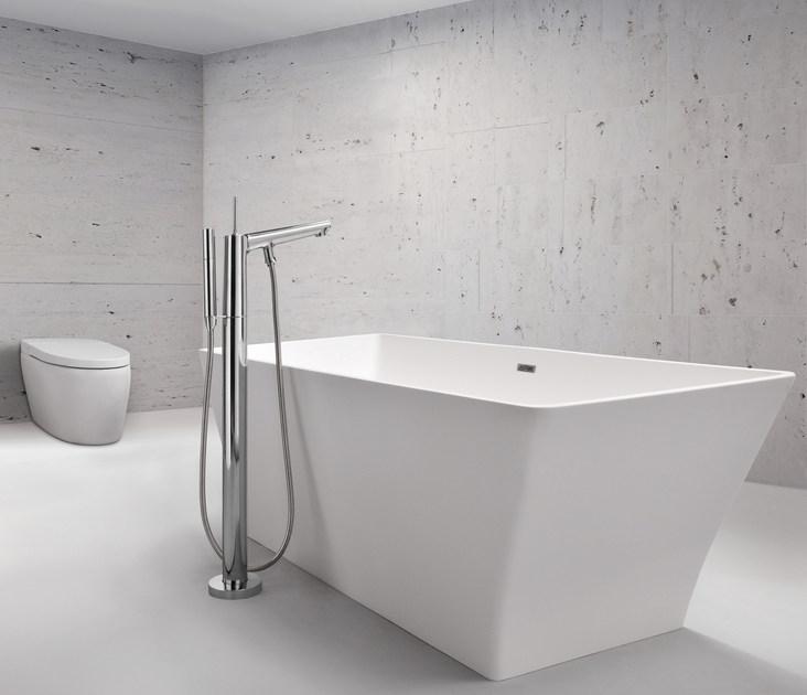 JUSTIME Напольный смеситель для ванны из хромированной латуни с гибким блоком питания Chapter 6926-u1-80cp - Вид №2