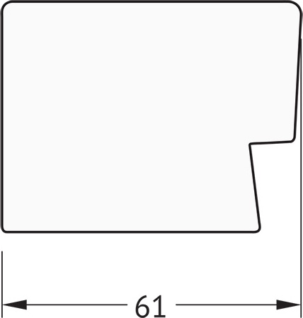 BY 1219 Зеркало с фацетом в багетной раме - алюминий 61 mm EVOFORM Exclusive - Вид №3