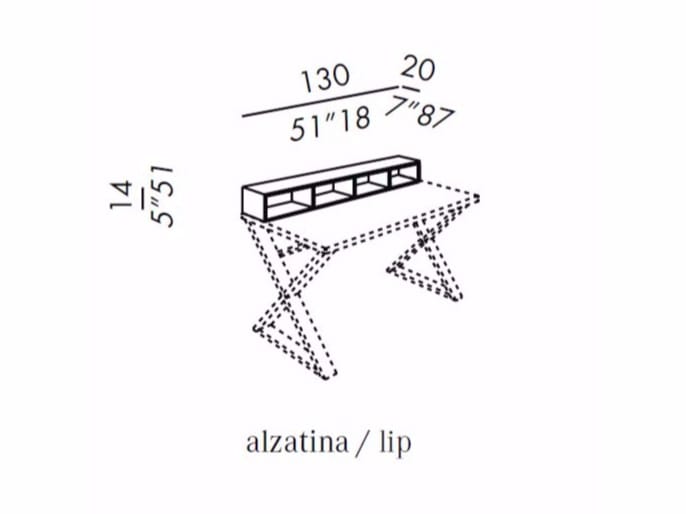 Деревянный шпон письменный стол Meridiani Cruis ARCH-00014814 - Вид №2
