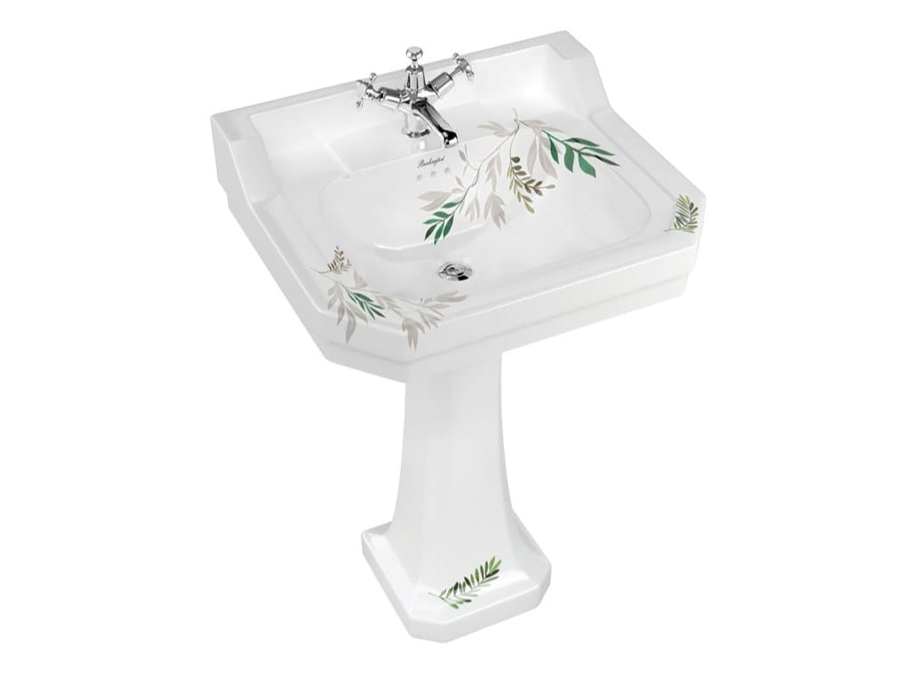 Прямоугольный умывальник из стекла на колонне Burlington На заказ ARCH-00147472 - Вид №8