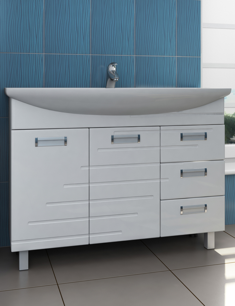 Тумба Diana 1050 (Стиль)1100⨉520⨉830 мм белый Santreyd sun-id-665320 - Вид №1