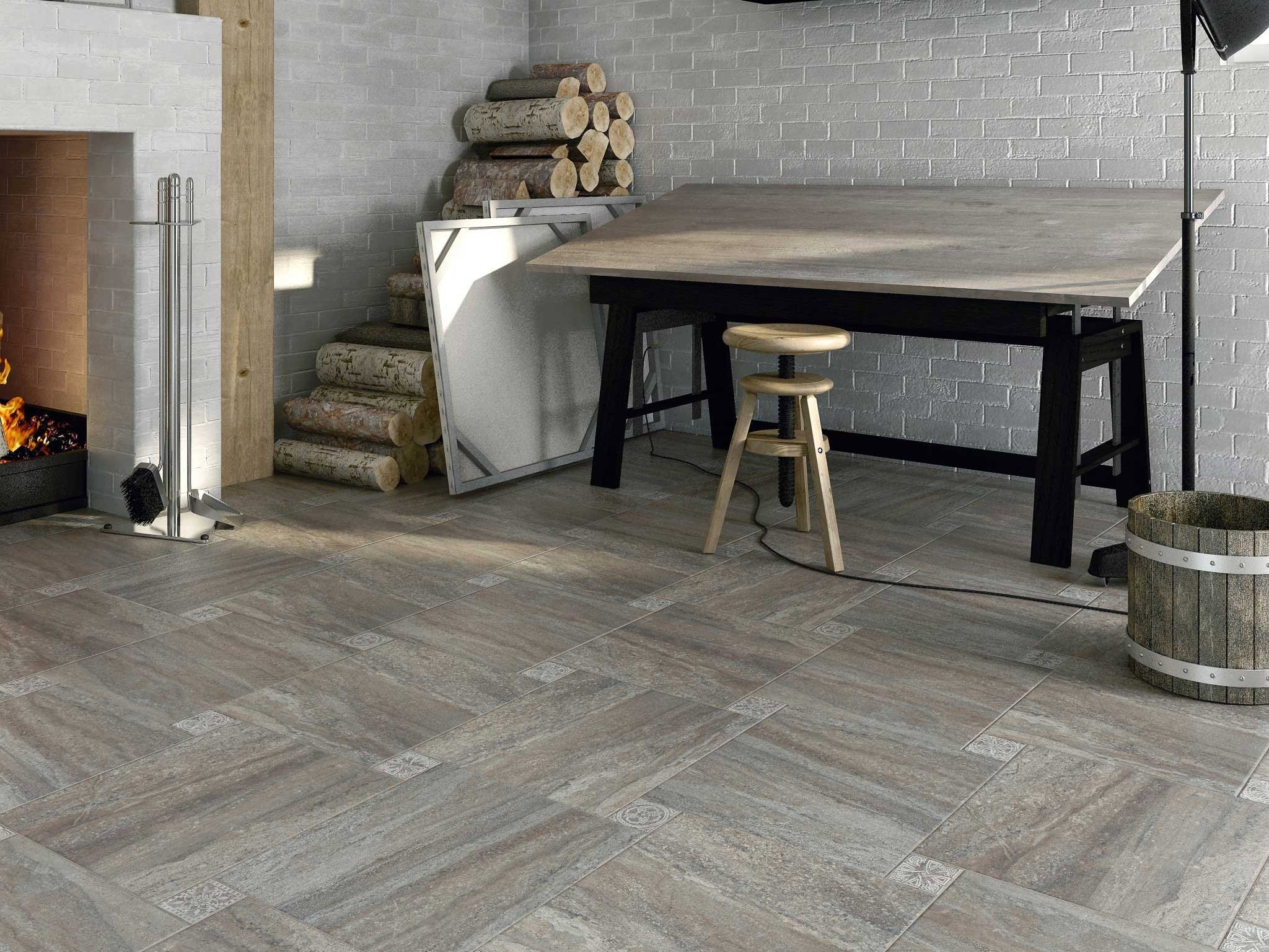 Декоративная вставка Kerama Marazzi Престон 7.7×7.7 см серый керамогранит 18361453 STLM-0010528 - Вид №4