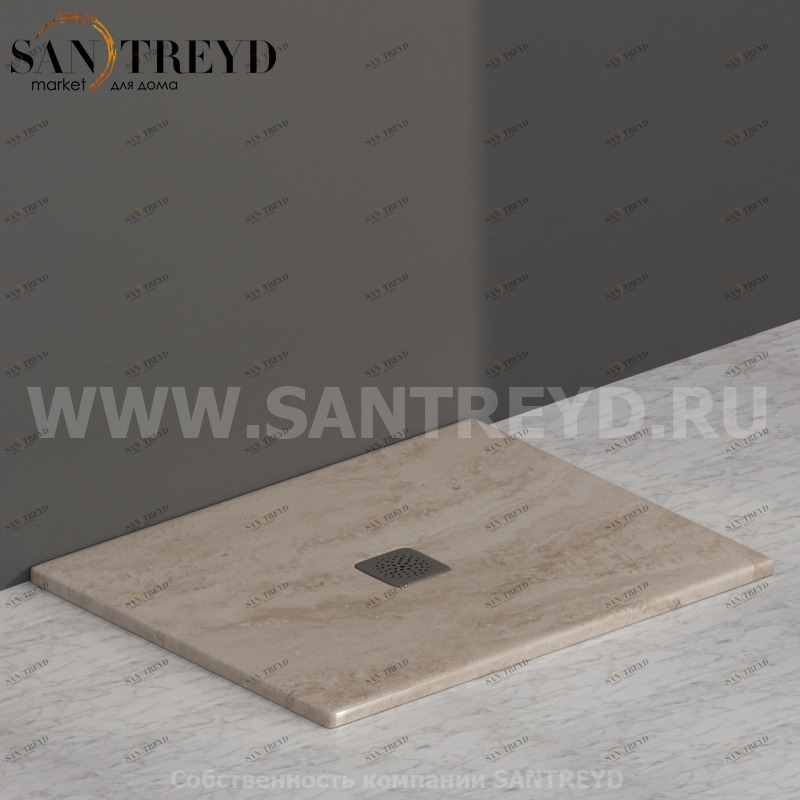 DT100TR Душевой поддон 100x80 керамический Globo Ceramica Globo DOCCIATRE