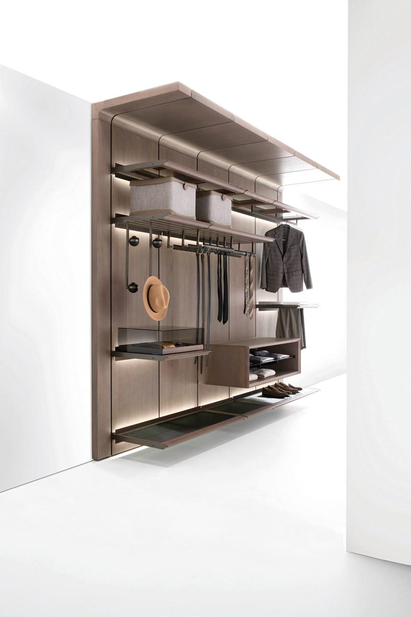 Giorgetti Модульная гардеробная из ясеня со встроенной подсветкой sun-id-1430233 - Вид №9