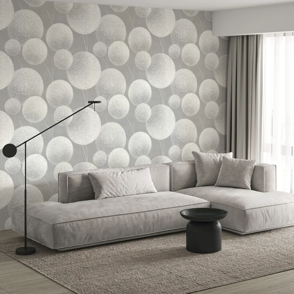 Обои флизелиновые Wall Decor Элис серые 1.06 м 75240-41 89378485 STLM-2055003 - Вид №4