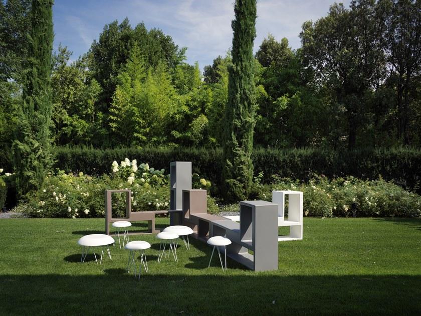 Casamania & Horm Низкий круглый металлический журнальный столик Meduse sun-id-1505867 - Вид №4