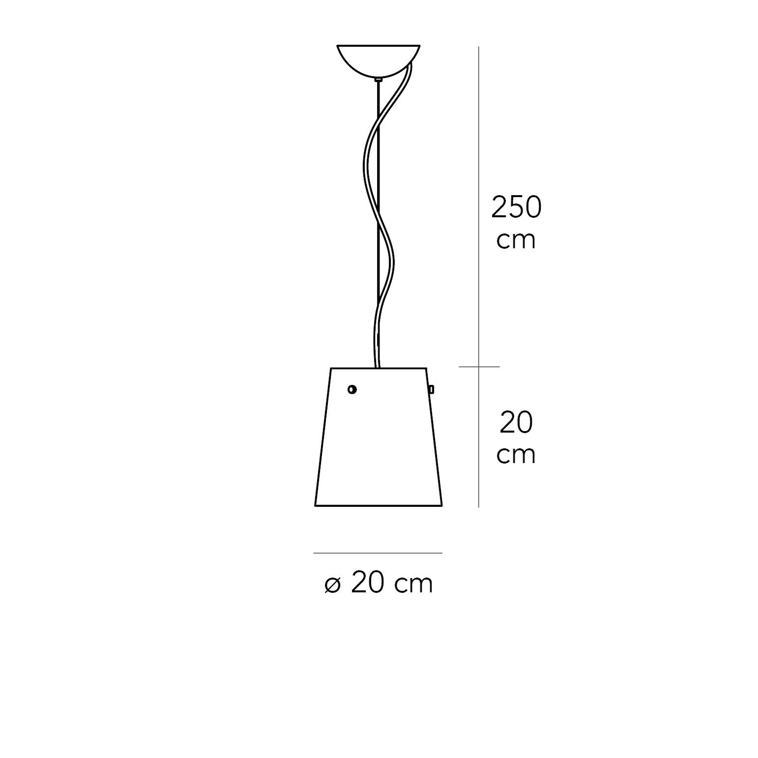 Подвесной светильник из матового стекла FontanaArte фонтан ARCH-00105249 - Вид №3