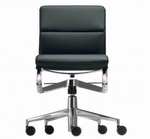 Alias Кожаное офисное кресло с регулируемой высотой на колесиках Frame