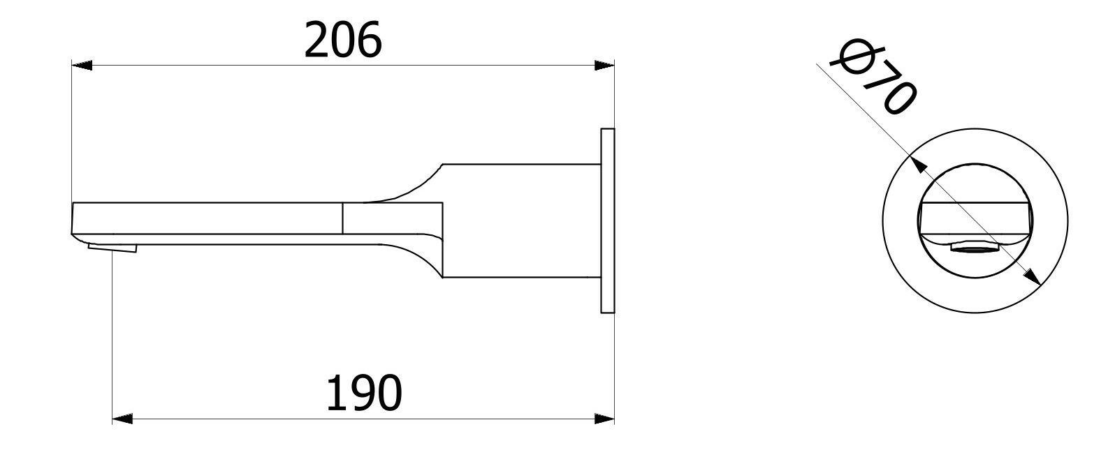 Настенный дозирующий носик IB Taaac ARCH-00107663 - Вид №2