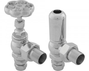 HAN015 Впускной ручной радиаторный клапан Daisy Wheel 15 мм (хром) Сarronheating