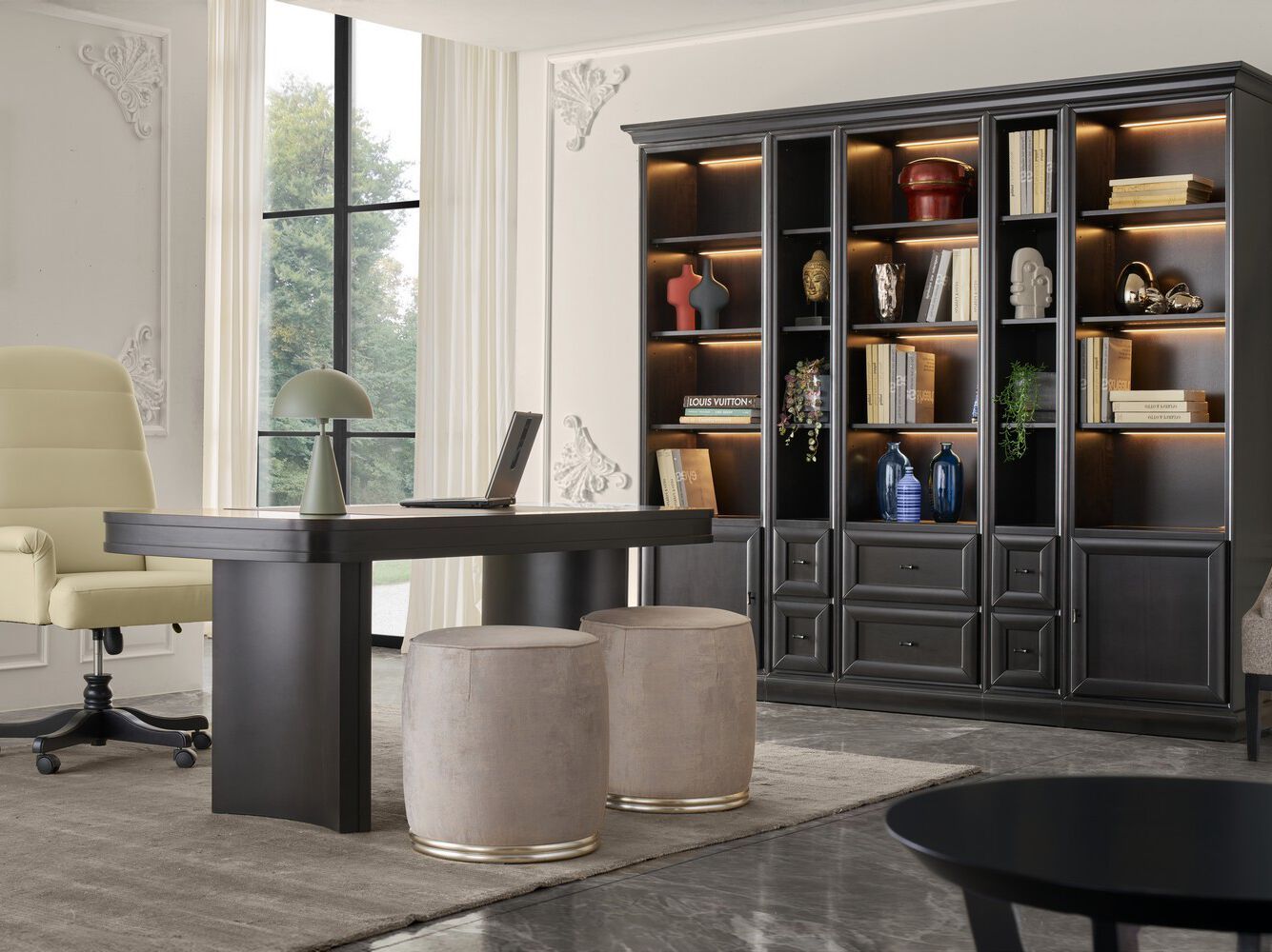 Круглый пуф из ткани GUERRA VANNI Studio Privè ARCH-00021215 - Вид №1