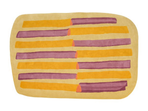 Полосатый гималайский шерстяной ковер