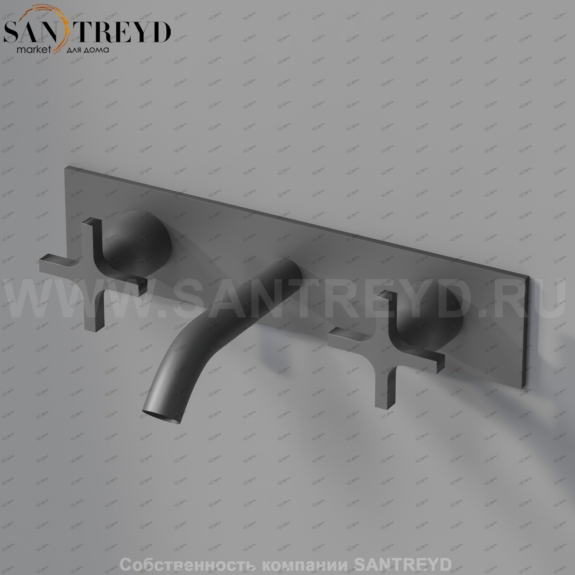 Встроенный смеситель AMEM321E MEMORY для раковины черный матовый Agape