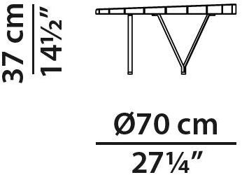BAXTER Круглый журнальный столик Ninfea sun-id-1406197 - Вид №12
