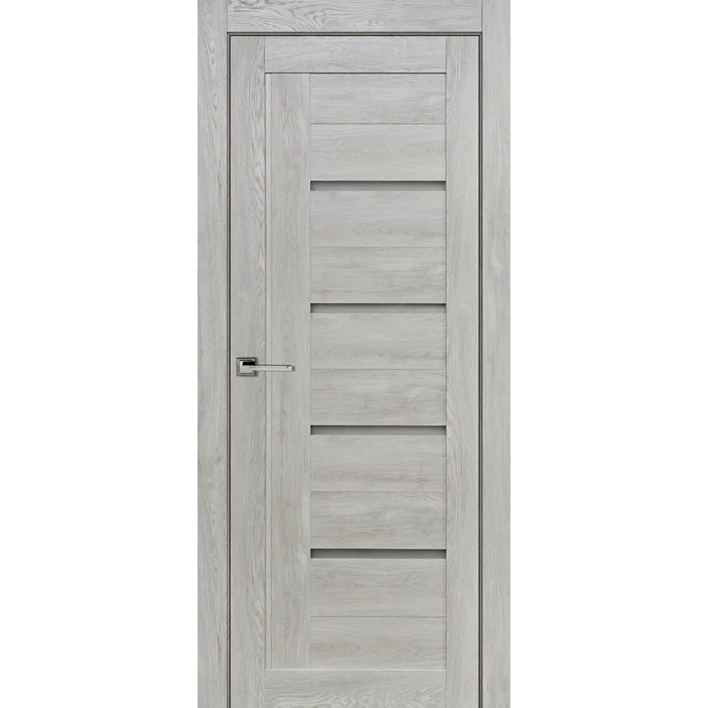 Комплект двери Тренд вертикальный со стеклом 70x200 см Hardflex серый с добором 200 мм ПРИНЦИП STLM-2200792