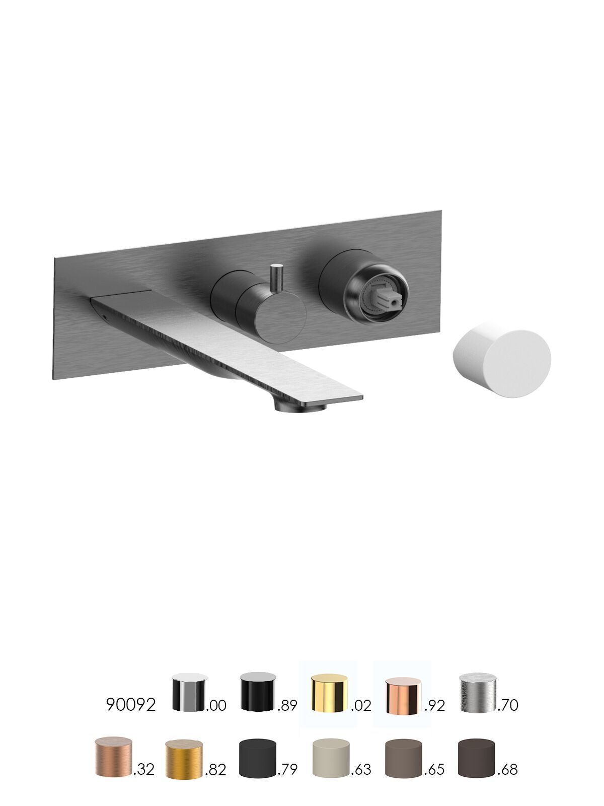 Встраиваемый однорычажный смеситель для ванны с ручным душем Rubinetterie Frattini отдельная эстетика ARCH-00118361 - Вид №13