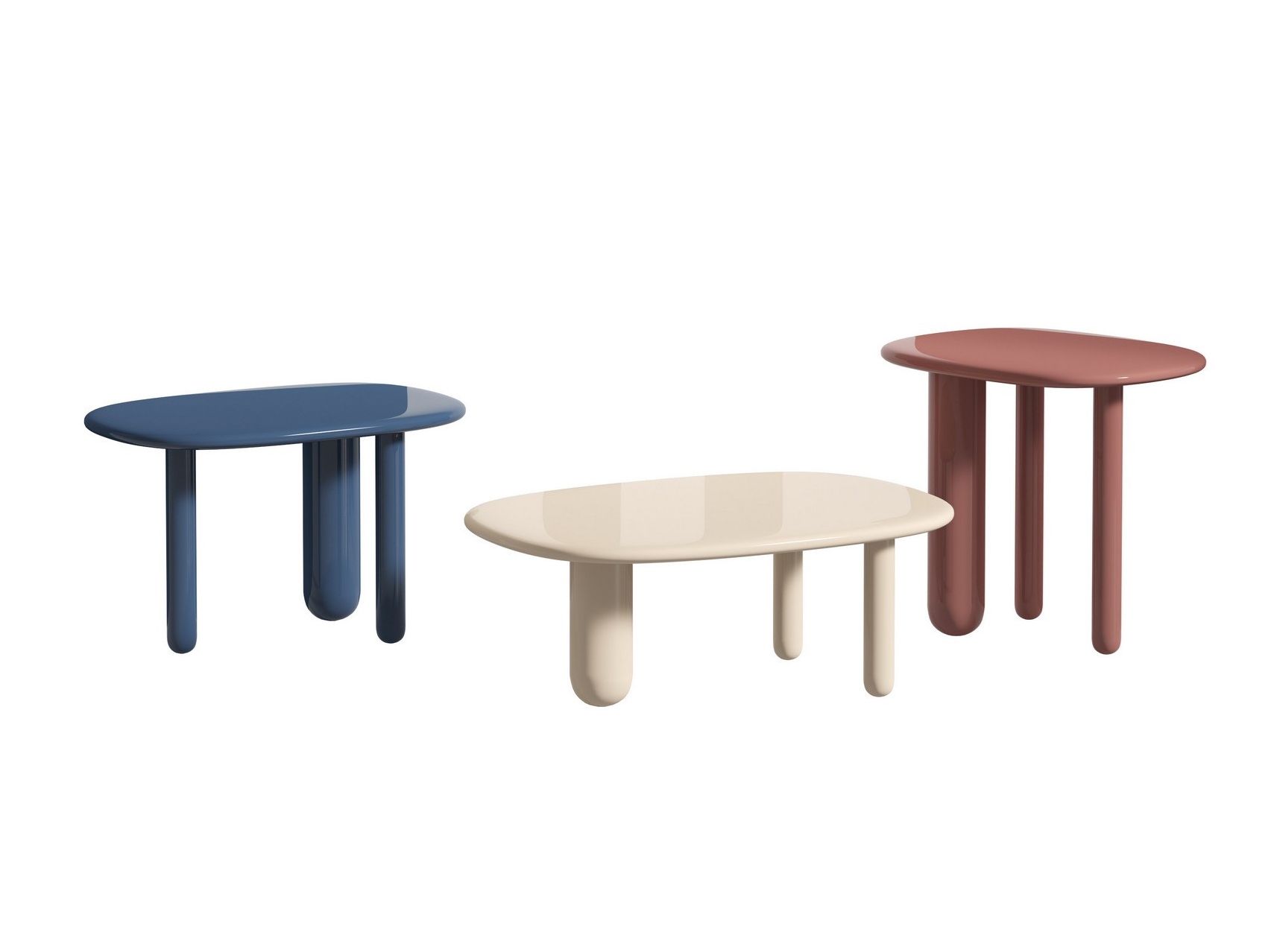 Журнальный столик с столешницей из МДФ и ножками из массива дерева Driade ARCH-00113188