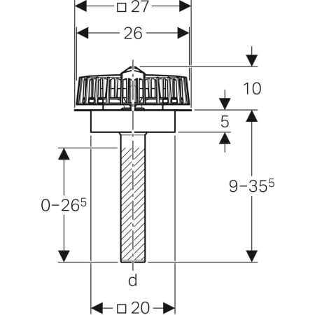 GEBERIT 359.111.00.1 Воронка Geberit Pluvia с соединительным фартуком для желобов  - Вид №2