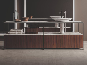 Секционная напольная раковина из нержавеющей стали