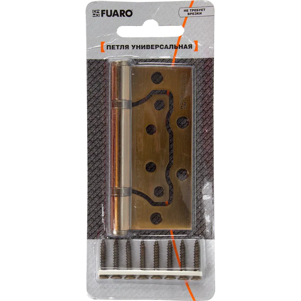82105958 Петля без врезки N100500/2BB-CFB/BL 100x75x2.5 мм сталь цвет глянцевый кофе STLM-0019053 FUARO Home - Вид №5