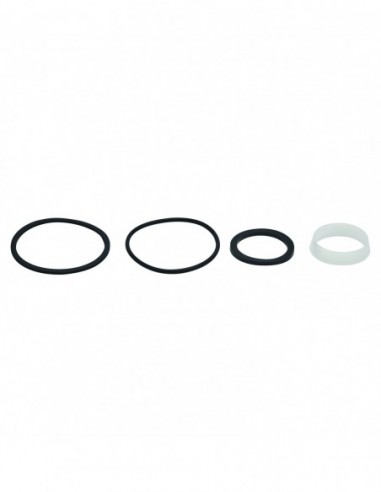 045600 005 00  Комплект из 4 прокладок для сифона для умывальника, с базовой прокладкой, плоской прокладкой, конической прокладкой и уплотнительным кольцом Valentin Чернить  - Вид №1