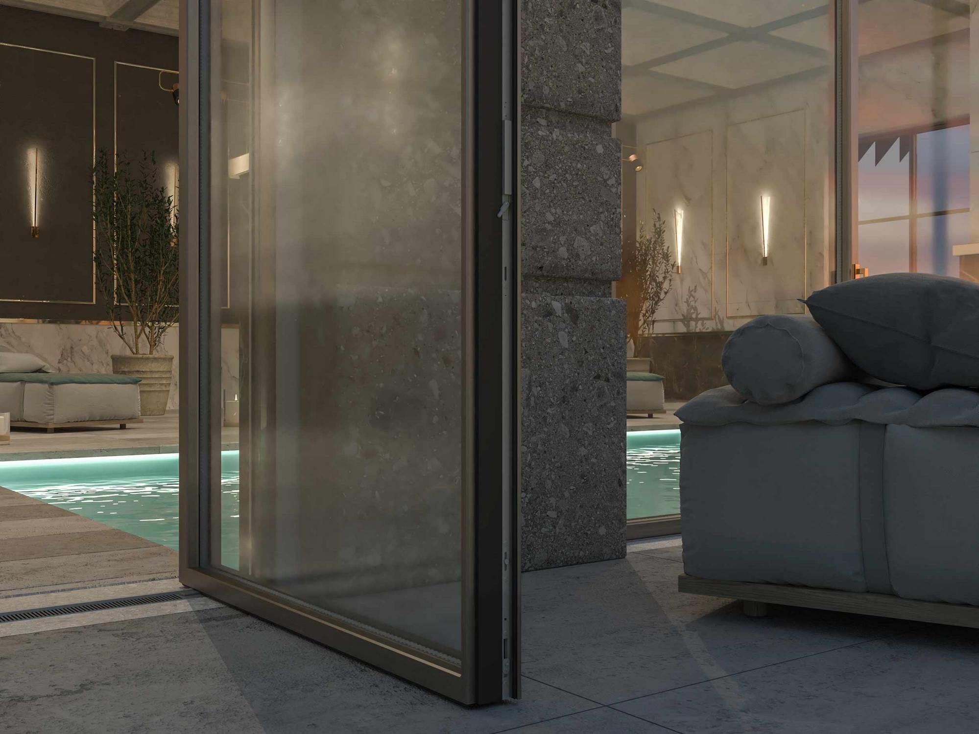 Металлическая поворотная оконная дверь Carminati Skyline System ARCH-00104451 - Вид №3