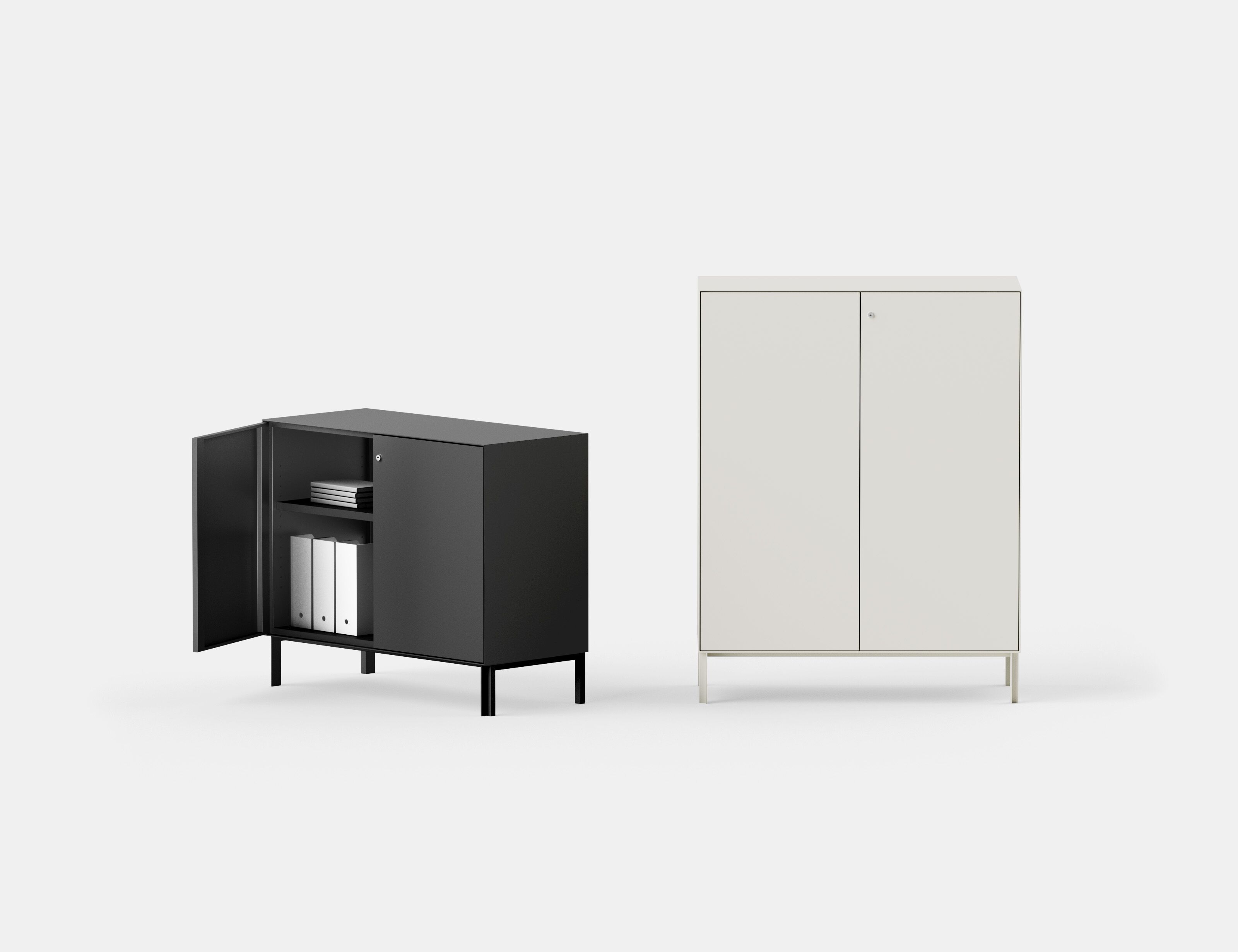 Окрашенный металлический офисный шкаф с распашными дверями IBEBI Codex ARCH-00058260 - Вид №1