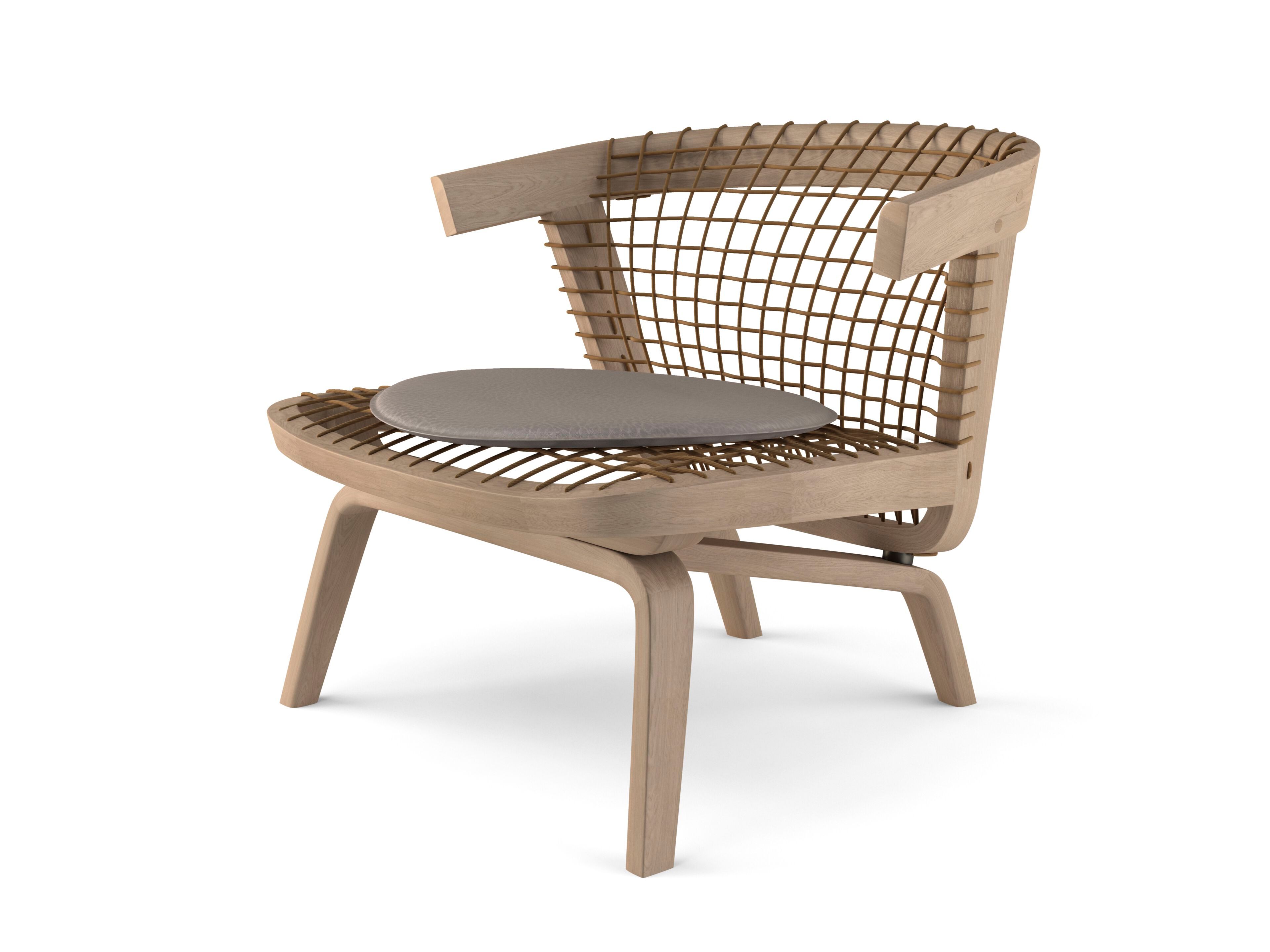 Кресло из массива дерева с подлокотниками CASA Allover ARCH-00149635