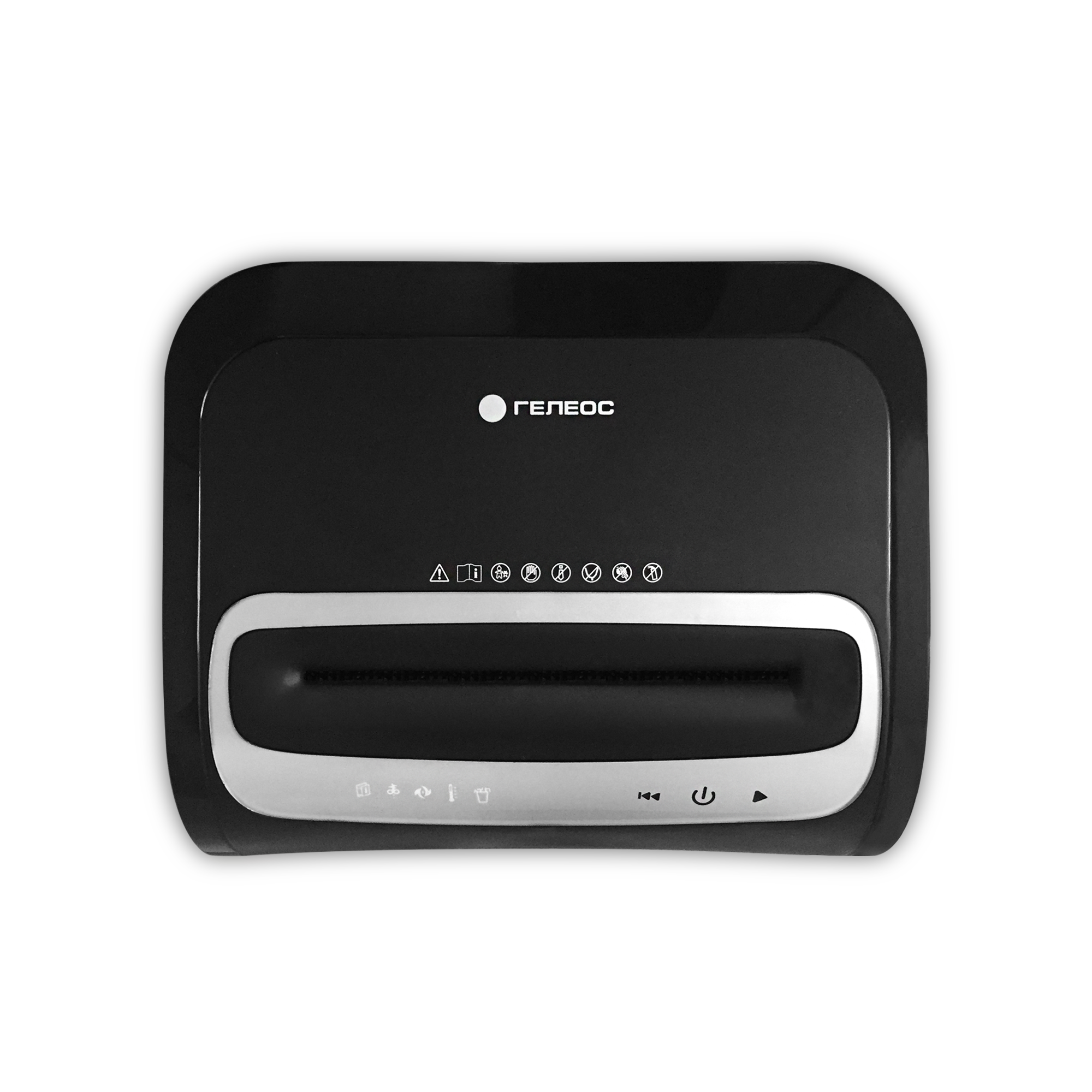 УМ35-5 Уничтожитель документов , din p-5 (5 ур-нь секр.), фрагмент 1,9х14мм, 24-27 лист (70г/м2), cd/пл.карты/скрепки/скобы, 35 литров Гелеос Santreyd  - Вид №2