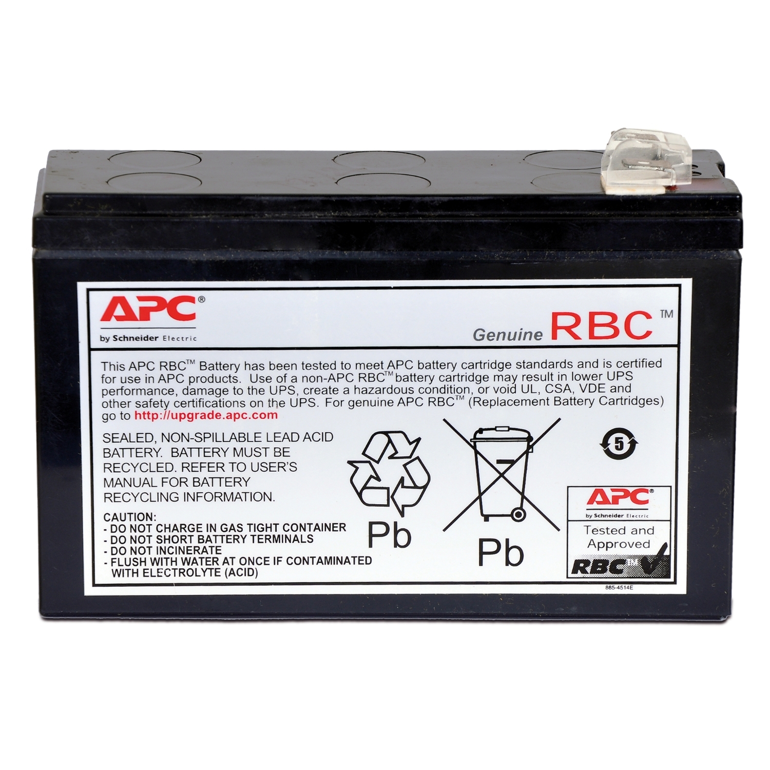APCRBC125 Сменный батарейный картридж APC №125 со сроком гарантии 2 года Schneider Electric 