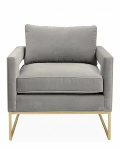 Кресло Prime серое ICON DESIGNE ДИЗАЙНЕРСКИЕ 178161 Серый;золото