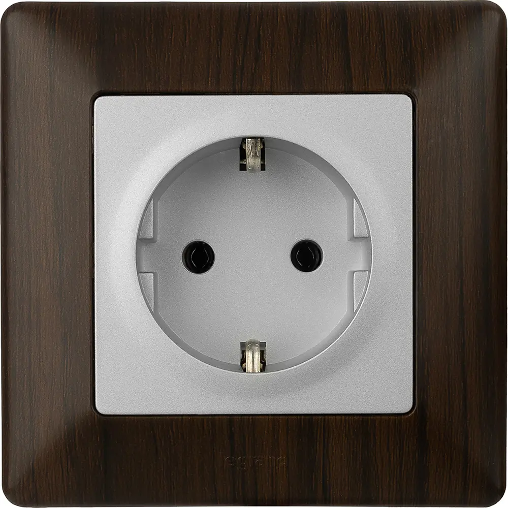 Розетка Legrand VLN-L 2 контакта с заземлением цвет алюминий 82169350 STLM-2183199 Valena Life - Вид №7