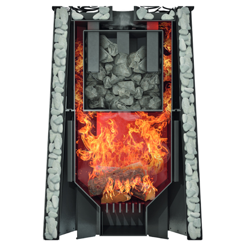 Печь для бани GRILL'D Violet Romb Short Window Max с закрытой каменкой 6665 - Вид №1