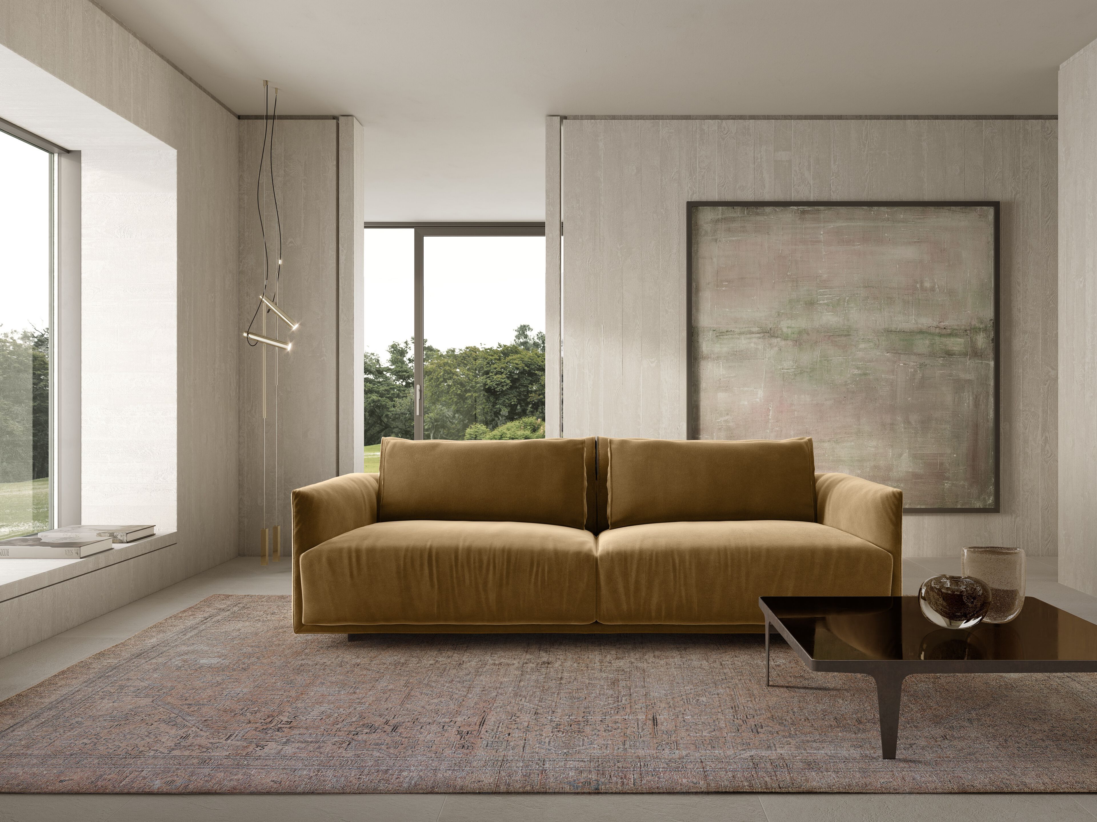 2-местный тканевый диван Natuzzi Italia Long Beach ARCH-00086199 - Вид №2