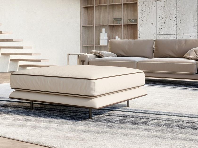 Turri Прямоугольный пуф из ткани с обивкой Blues B468 - Вид №1