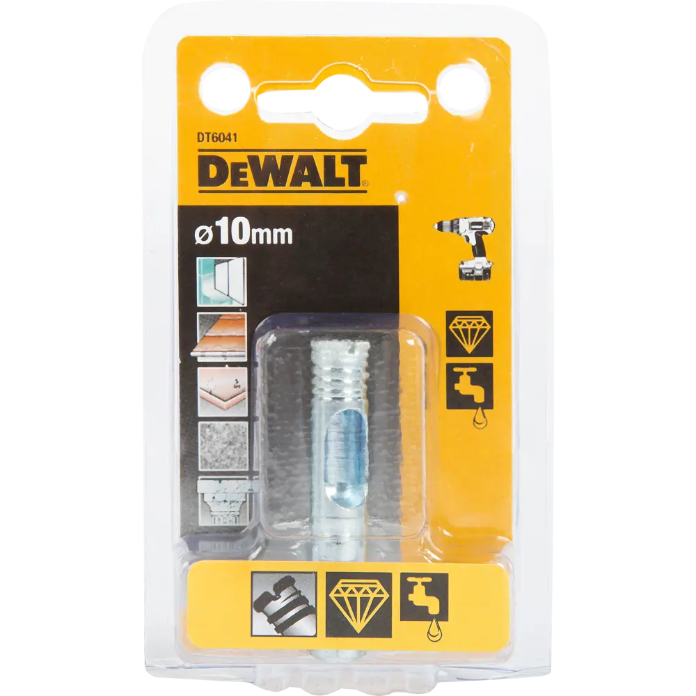 Сверло трубчатое алмазное по стеклу и керамике Dewalt DT6041 10 мм 82283724 STLM-2185769  - Вид №3
