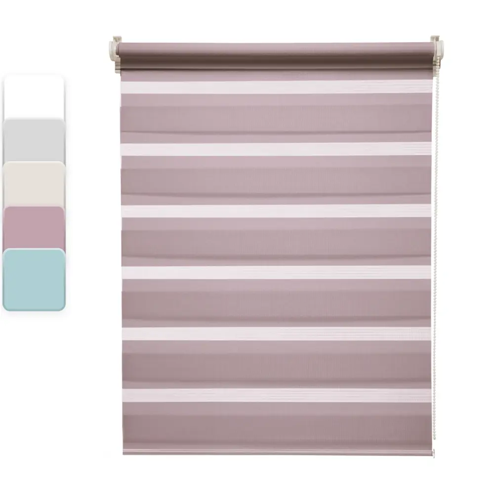 Штора рулонная день-ночь Inspire Peter 60x160 см сиреневая Santal 4 82691054 STLM-2150006 - Вид №1