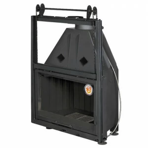 Каминная топка Экокамин АЛЬФА 800КВ с контргрузом