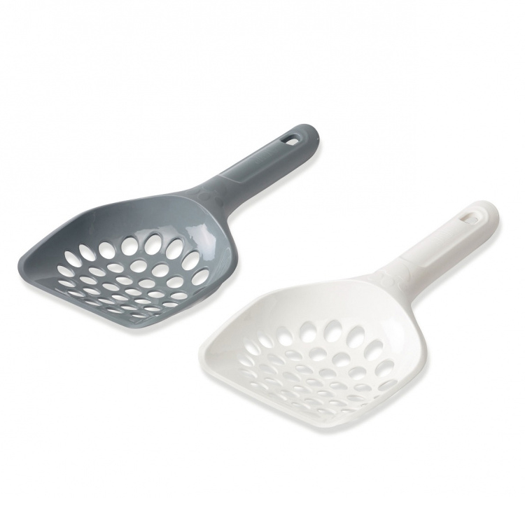 ПР0047175 Совок для туалета Macro округлый с крупными ячейками 25,5х11,5х4,5см SAVIC 