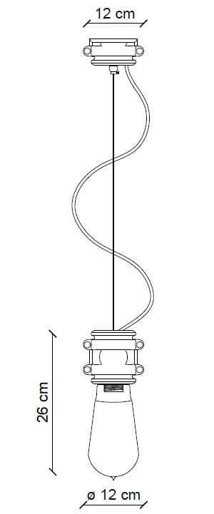 Керамический подвесной светильник FERROLUCE ARCH-00039655 - Вид №3