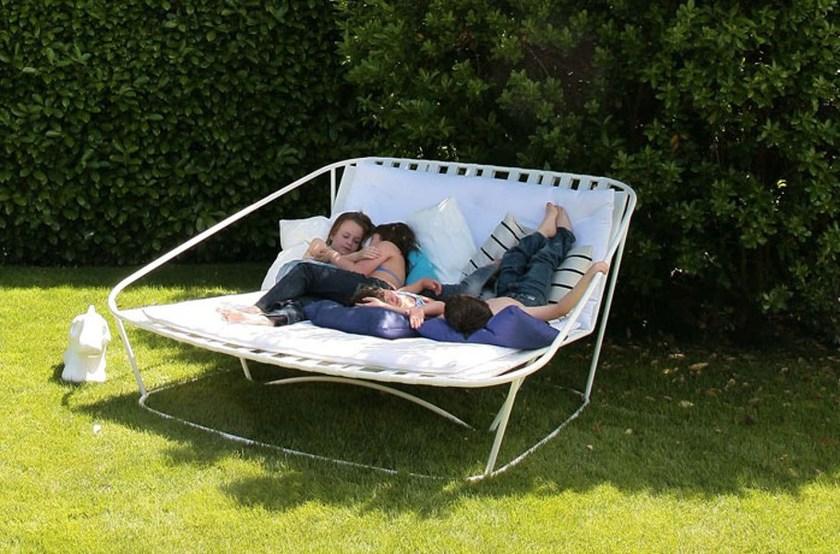 arflex Садовая кровать из окрашенной стали и эластичных ремней Cloud sun-id-1511553 - Вид №3