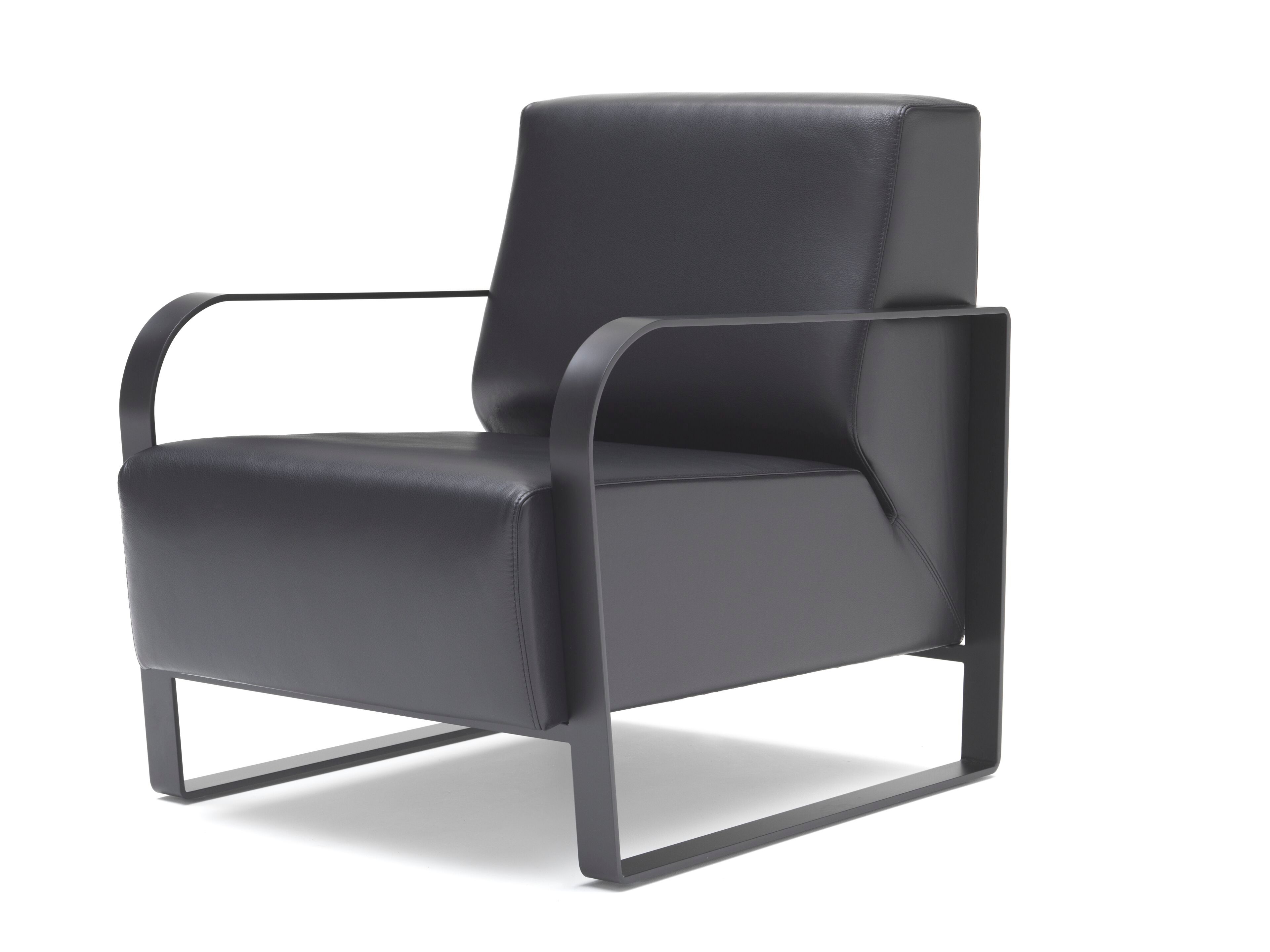 Кожаное кресло с подлокотниками SITIA фиолетовый ARCH-00137843