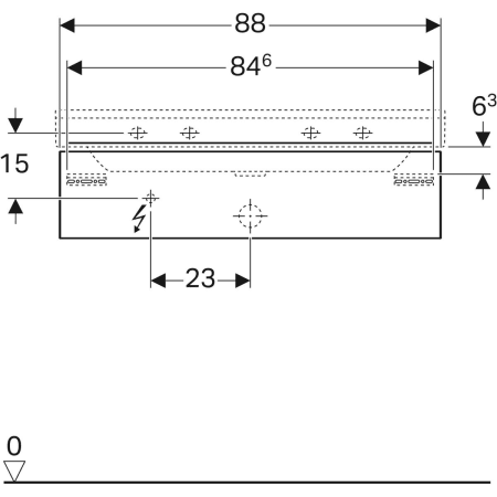 500.505.01.1 Шкафчик для раковины Geberit Xeno², с одним выдвижным ящиком Geberit  - Вид №14