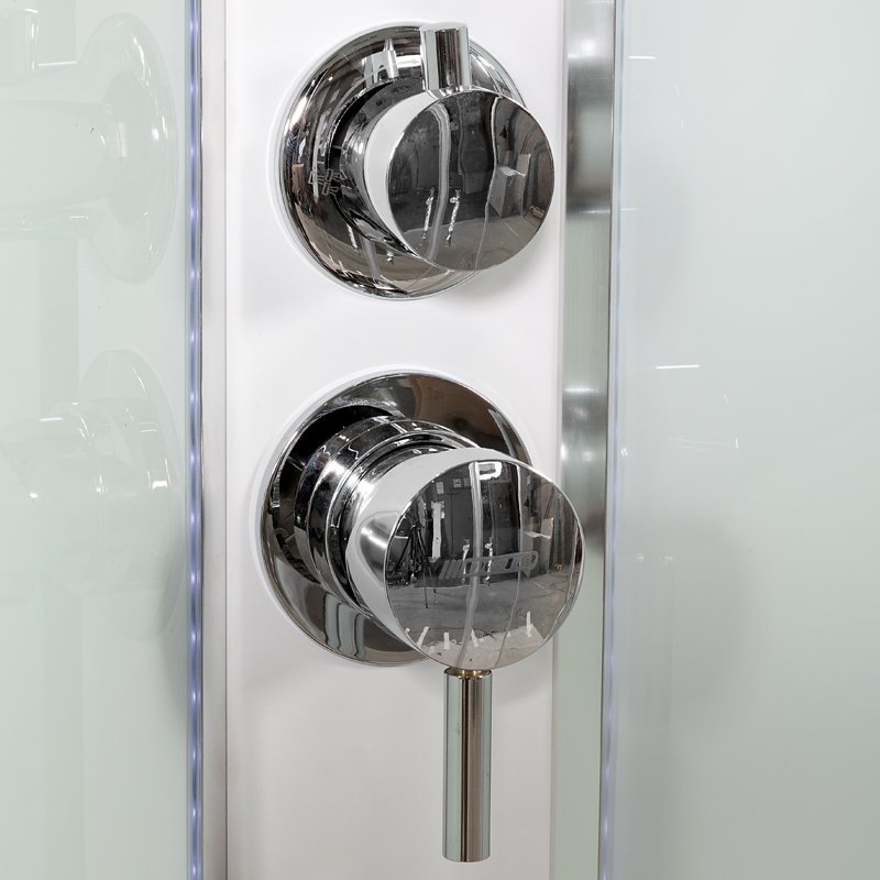 L 890 стандартная BLACK Душевая кабина DETO Серия L А09 LED с кнопкой - Вид №13